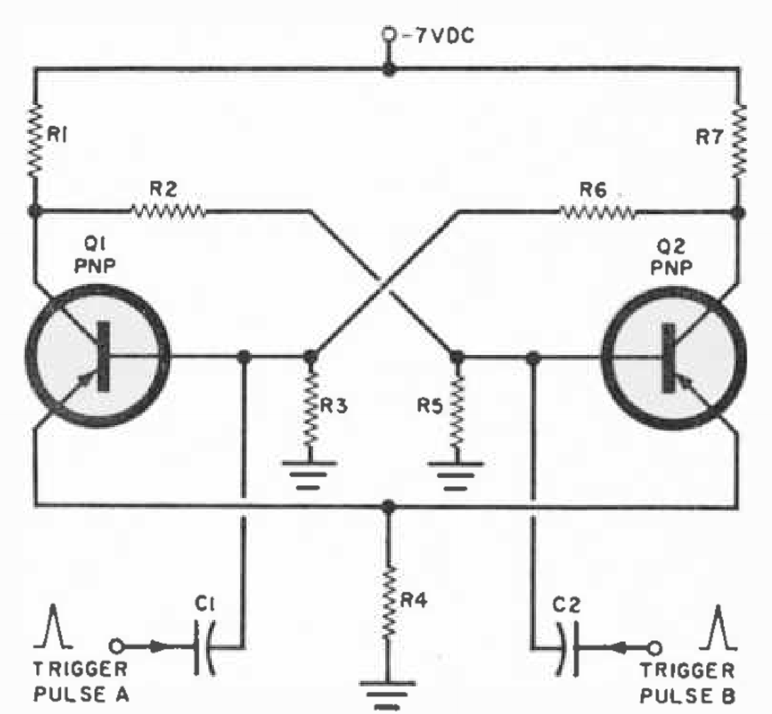 Fig. 3. The circuit of Fig. 1 with two trigger inputs added